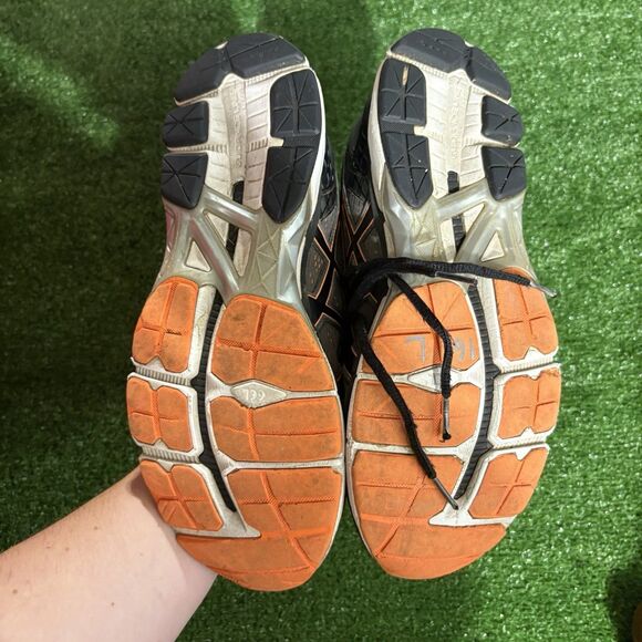 Mens ASICS Gel Pursue Running Walking Sneaker Shoes Mens Size 10 Gray/Orange - Picture 6 of 7